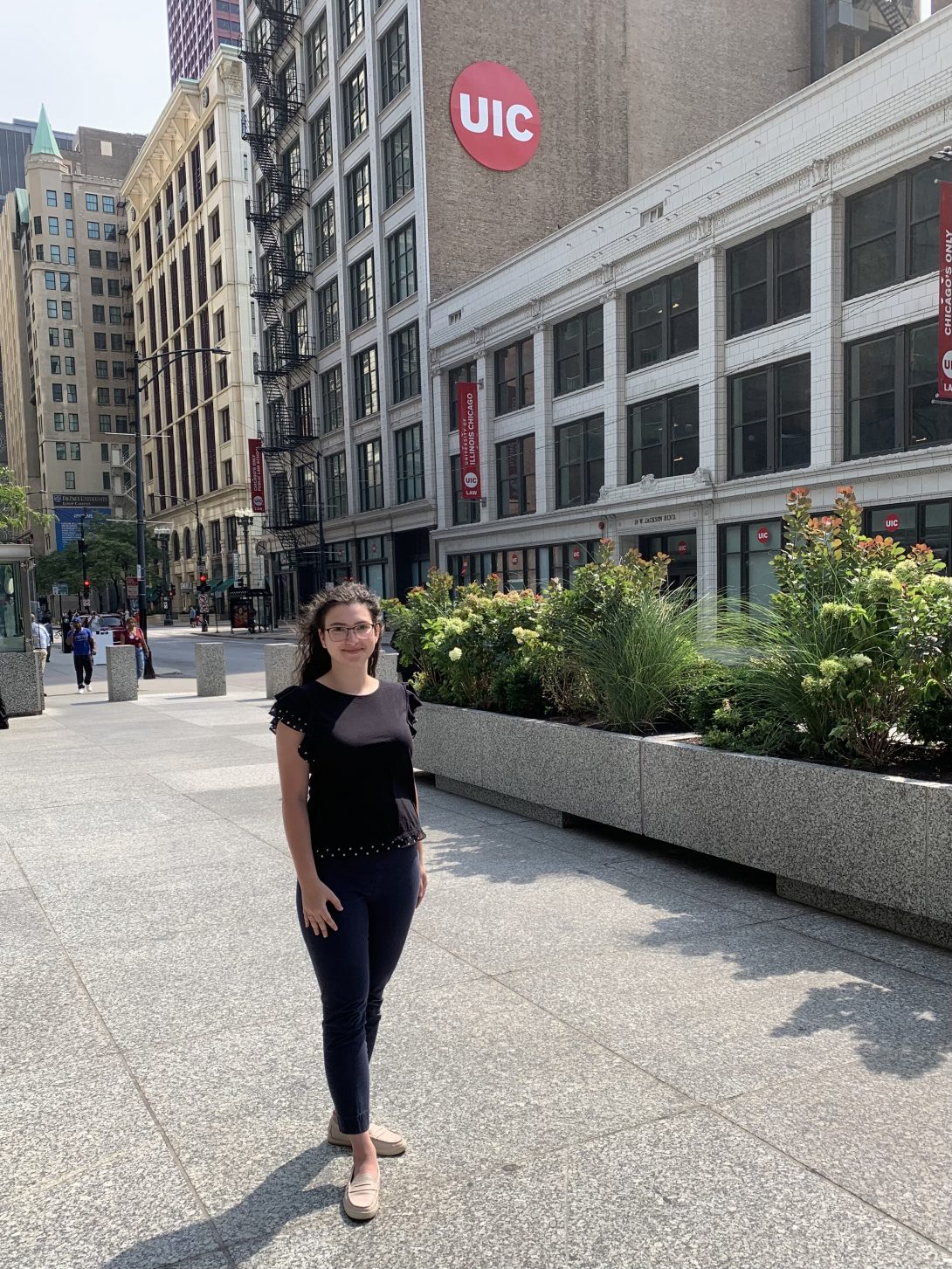 Noemi Andras in downtown Chicago